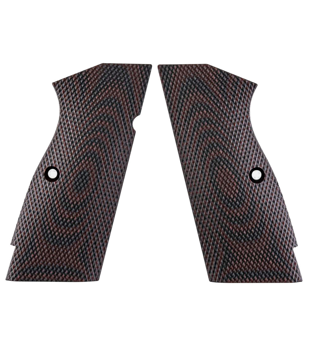 Magwell Cut Grips by LOK Grips for Springfield SA-35 Equipped with an Apex Low-Profile Magwell