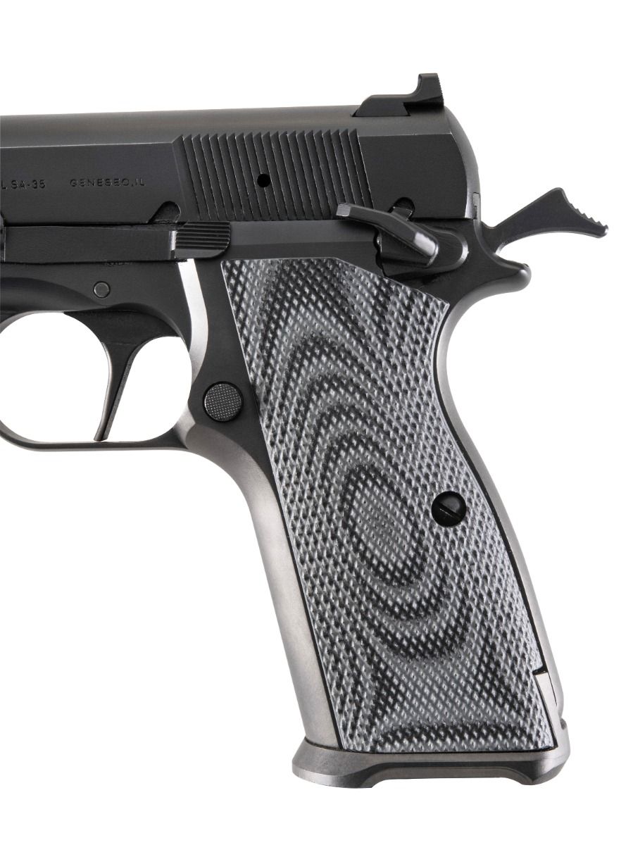 Magwell Cut Grips by LOK Grips for Springfield SA-35 Equipped with an Apex Low-Profile Magwell — image 3